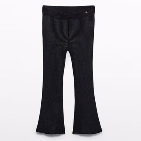 〈Abel&Lula〉rib knit pants (black) ※KIDS&JUNIOR