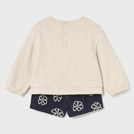 〈mayoral〉pullover and shorts (beige) ※BABY