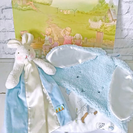 〈Bunnies By The Bay〉GIFT BOX set ＋ blanket (Blue)