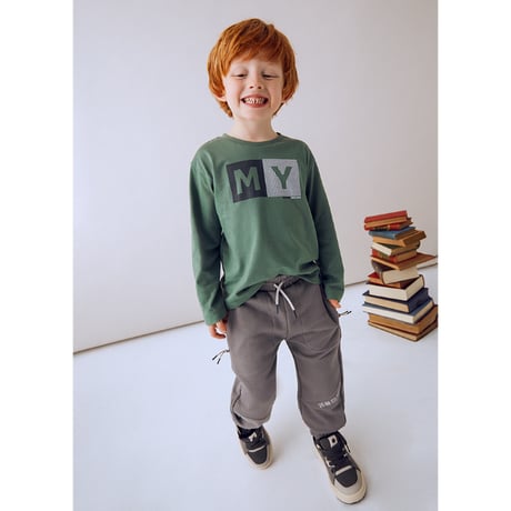〈mayoral〉jersey pants (gray) ※KIDS