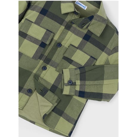 〈mayoral〉check shirt (green) ※KIDS
