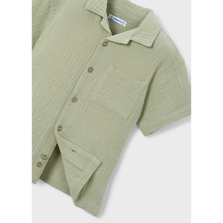 〈mayoral〉Gauze open-collar shirt ※KIDS