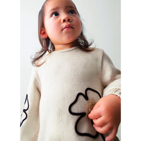 〈mayoral〉flower motif dress (beige)※BABY