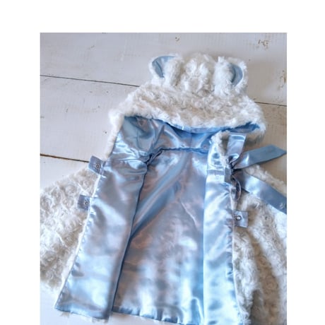 〈Bunnies By The Bay〉poncho (Blue)