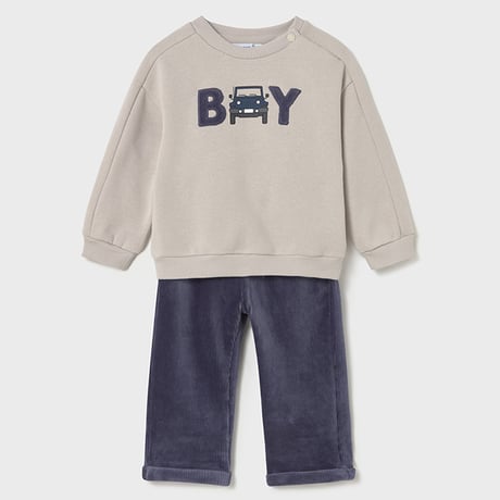 〈mayoral〉Pullover and pants set (blue) ※BABY