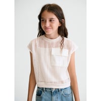 〈mayoral〉mesh tops set (white) ※JUNIOR