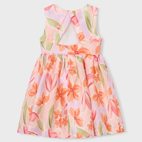 〈mayoral〉Botanical print dress (pink) ※KIDS