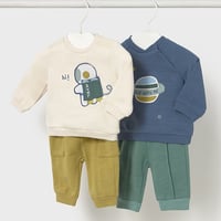 〈mayoral〉pullover and pants 4PSet (space) ※BABY