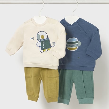 〈mayoral〉pullover and pants 4PSet (space) ※BABY
