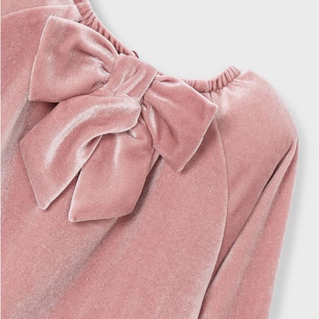 〈mayoral〉Velvet dress (pink) ※KIDS