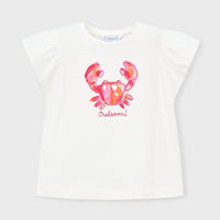 〈mayoral〉Crab motif T-shirt(off white) ※KIDS