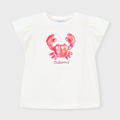 〈mayoral〉Crab motif T-shirt(off white) ※KIDS
