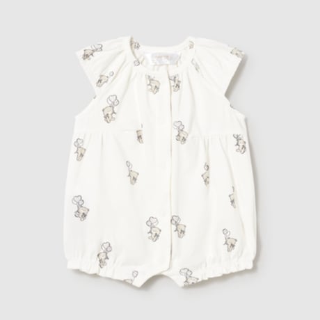 〈mayoral〉Bear print romper  (white) ※BABY