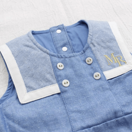 〈MAAROOK〉Nep denim baby romper ※BABY