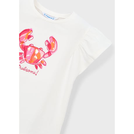 〈mayoral〉Crab motif T-shirt(off white) ※KIDS