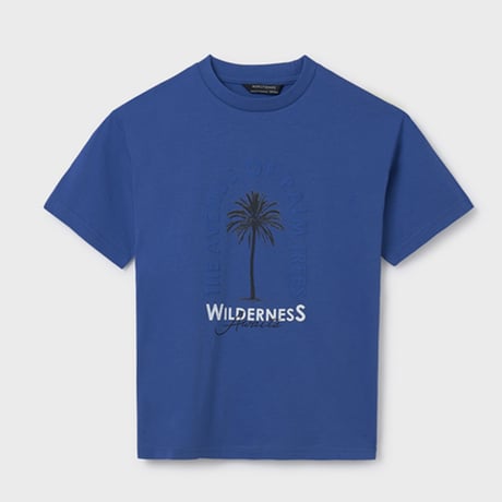 〈mayoral〉palm tree t-shirt(Blue) ※JUNIOR