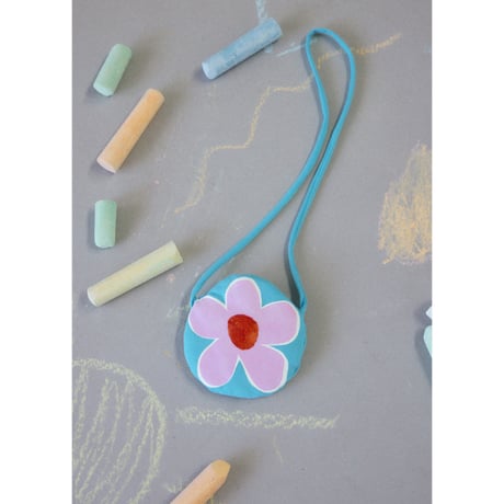 〈mayoral〉One-piece dress with pochette (aqua blue) ※KIDS