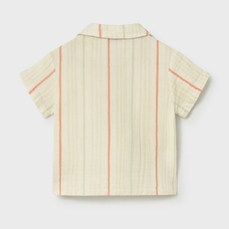 〈mayoral〉Gauze open-collar shirt (stripe) ※BABY