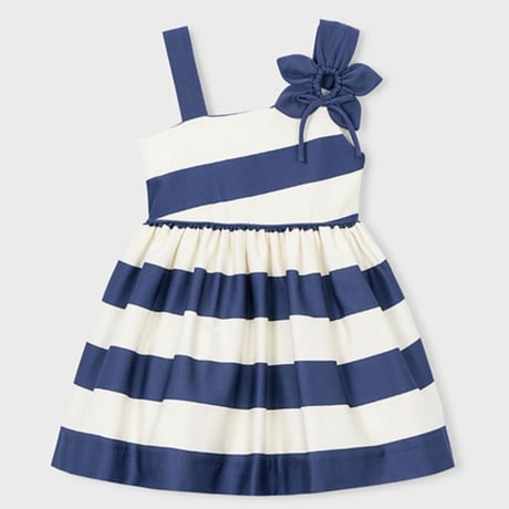 〈mayoral〉Botanical print summer dress (border) ※KIDS
