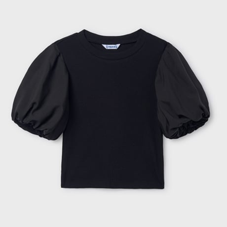 〈mayoral〉Balloon sleeve T-shirt (black)※JUNIOR