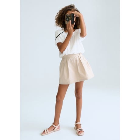 〈mayoral〉Culotte skirt (beige)※JUNIOR