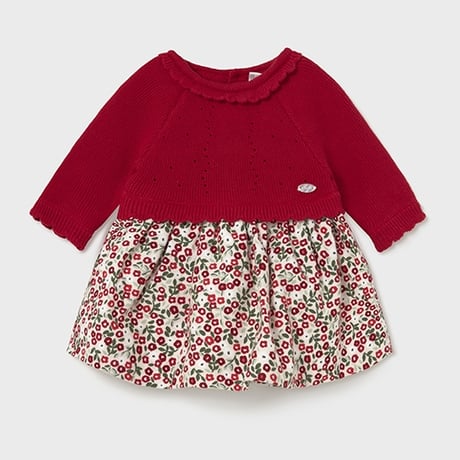 〈mayoral〉 knit one piece (red)※BABY