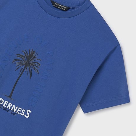 〈mayoral〉palm tree t-shirt(Blue) ※JUNIOR