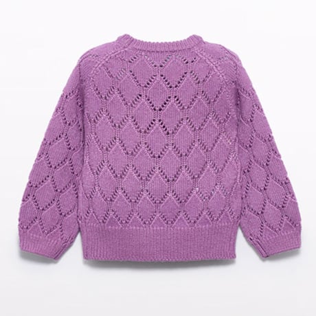 〈Abel&Lula〉Openwork knit (purple) ※KIDS&JUNIOR