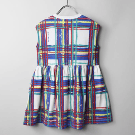 〈MAAROOK〉Brush Check Print Jersey Dress ※BABY/KIDS/JUNIOR
