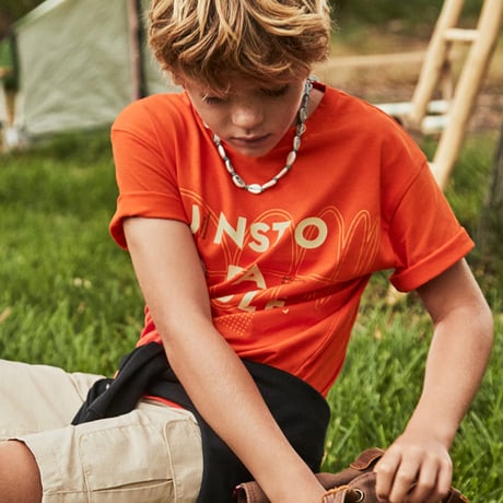 〈mayoral〉Logo print t-shirt (orange) ※JUNIOR