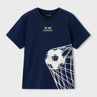 〈mayoral〉soccer ball print T-shirt (navy) ※KIDS