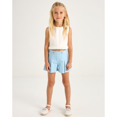 〈mayoral〉pleats shorts (blue) ※KIDS