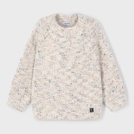 〈mayoral〉Heathered sweater(beige) ※KIDS