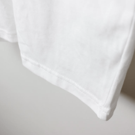〈MAAROOK〉Snow Willow Ribbon Collar Jersey T-Shirt(white) ※BABY/KIDS/JUNIOR