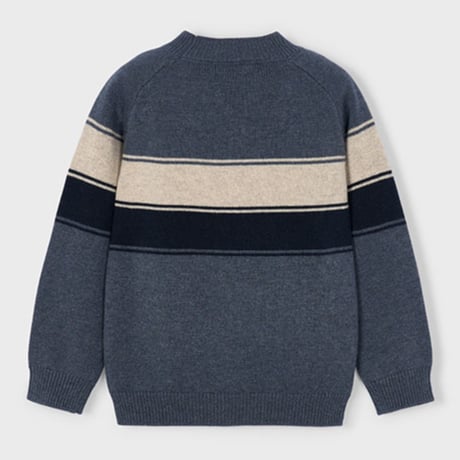 〈mayoral〉sweater with lines (blue) ※KIDS