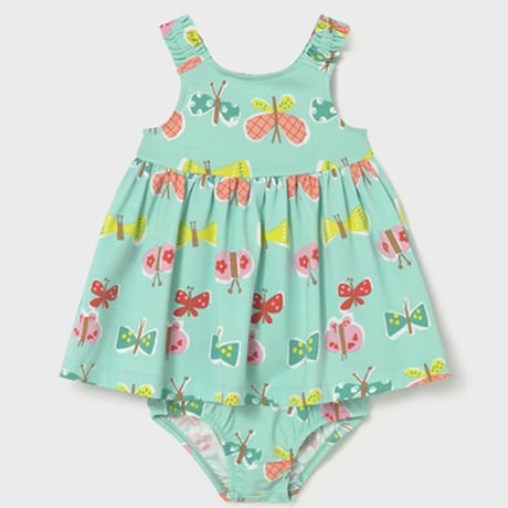 〈mayoral〉Blouse and bloomer set (mint) ※BABY