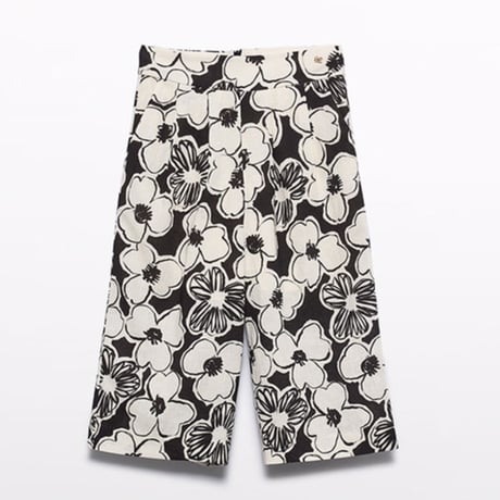 〈Abel&Lula〉Floral pants (black and white) ※KIDS&JUNIOR