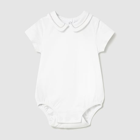 〈mayoral〉Collared bodyall (white) ※BABY