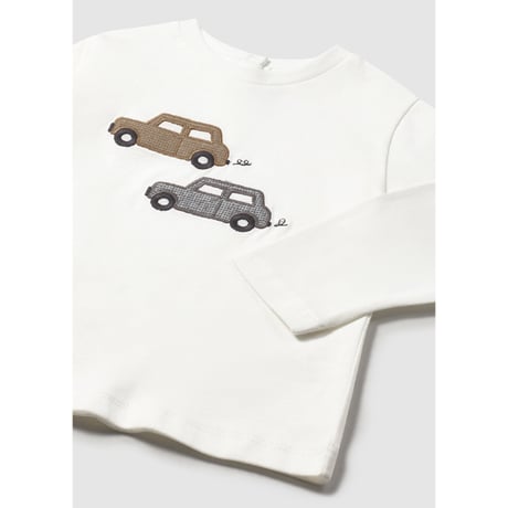 〈mayoral〉Car long-sleeved top (White) ※BABY