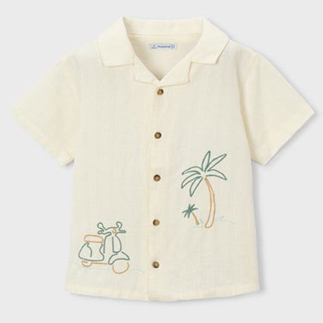 〈mayoral〉Scooter embroidered shirt ※KIDS