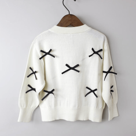 〈MAAROOK〉ribbon knit cardigan ※BABY/KIDS