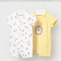 〈mayoral〉rompers 2P Set (yellow) ※BABY