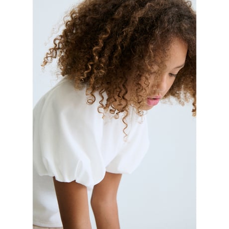 〈mayoral〉Balloon sleeve T-shirt (white)※JUNIOR
