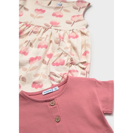 〈mayoral〉Cardigan and dress set (pink) ※BABY