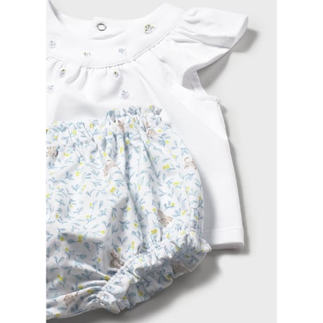 〈mayoral〉Two sets of tops and bloomers (blue) ※BABY