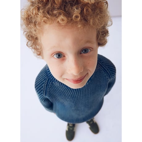 〈mayoral〉ribbed sweater (blue) ※KIDS