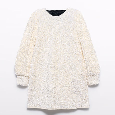 〈Abel&Lula〉sequin dress (White) ※KIDS&JUNIOR