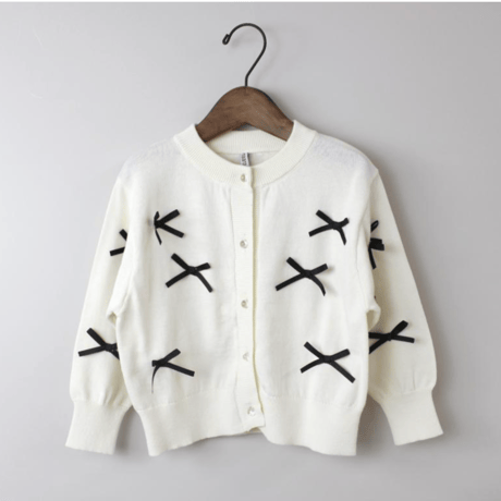 〈MAAROOK〉ribbon knit cardigan ※BABY/KIDS
