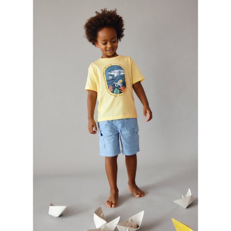 〈mayoral〉Submarine print T-shirt (yellow) ※KIDS