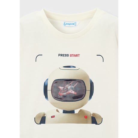〈mayoral〉Lenticular print T-shirt (white) ※KIDS